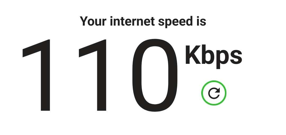 It took multiple tries to load the speedtest :)